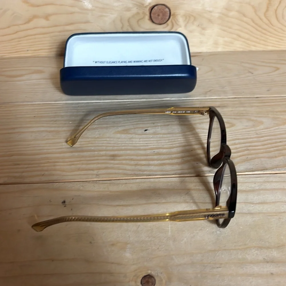 Lacoste Brown‎ Round Glasses with Case